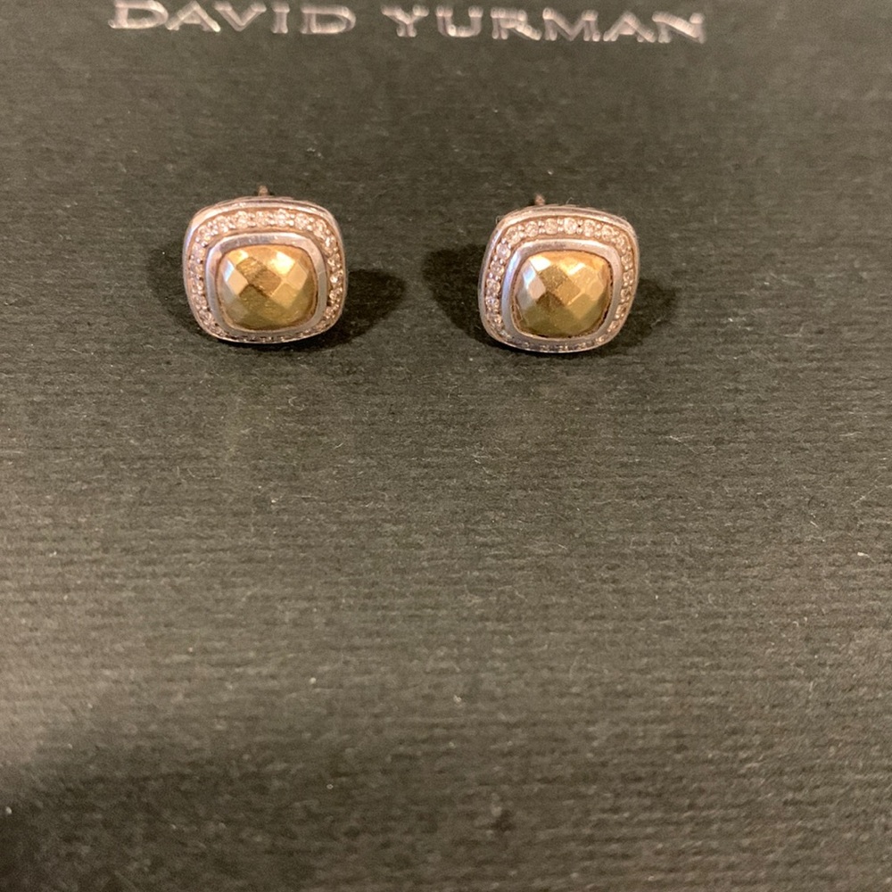 David Yurman 18k gold earrings